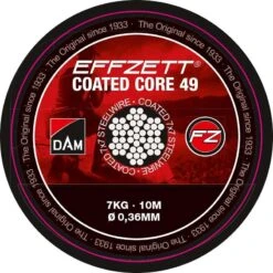 BAS DE LIGNE EFFZETT COATED CORE 49 STEELTRACE BROWN - 10M
