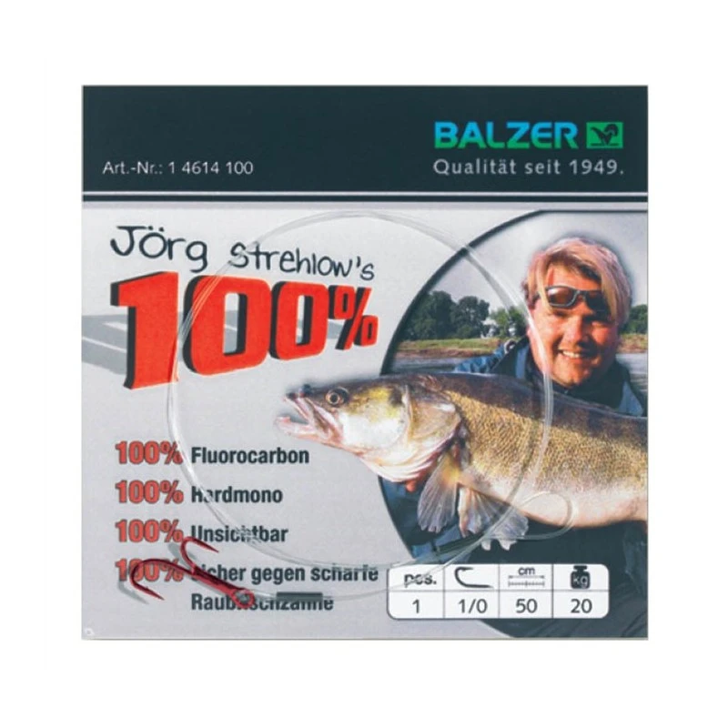 BAS DE LIGNE FLUOROCARBONE HAMECON RYDER BALZER HARDMONO
