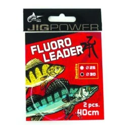 BAS DE LIGNE POWERLINE POWER FLUORO CARBON - PAR 2