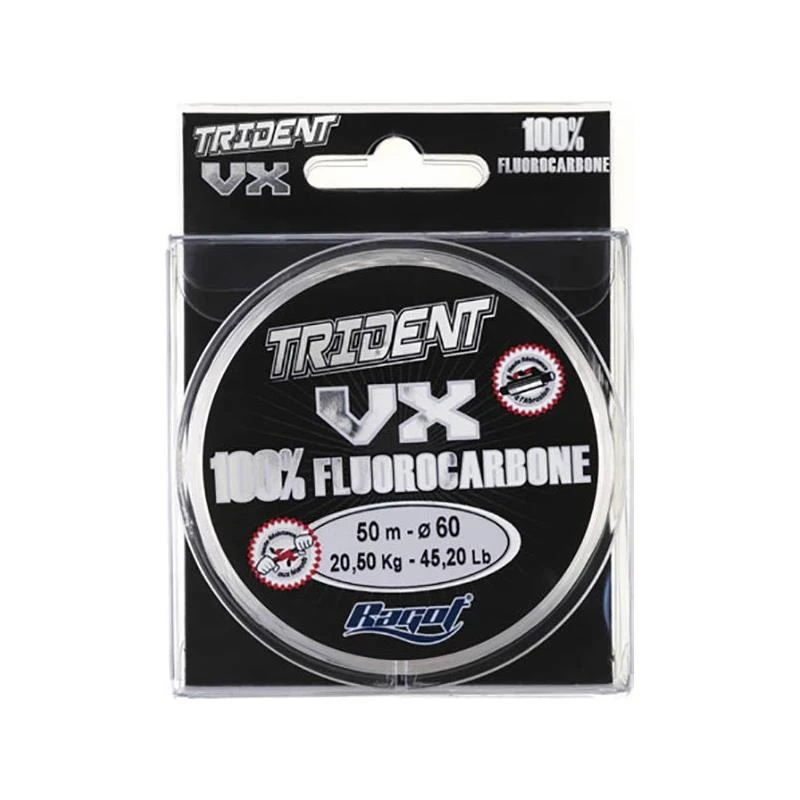 FLUOROCARBONE TORTUE TRIDENT VX FLUORO - 50M