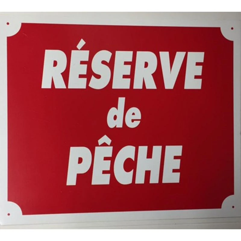 PANNEAU DE SIGNALISATION JANUEL RESERVE DE PECHE