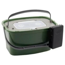 SEAU A VIFS PLASTILYS 7L VERT FONCE + PANIER VIVIER + AERATEUR INTEGRE