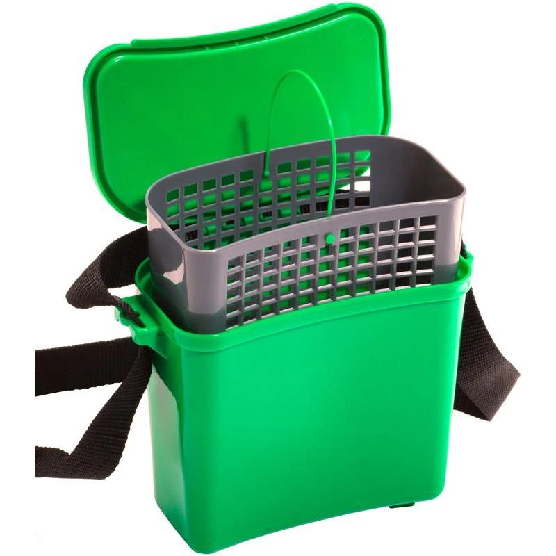 SEAU A VIFS PLASTILYS + PANIER VIVIER + COUVERCLE + SANGLE