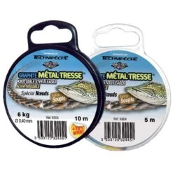 TRESSE A BAS DE LIGNE SPECIALE INERTE TECHNIPÊCHE GRAPHITE METAL