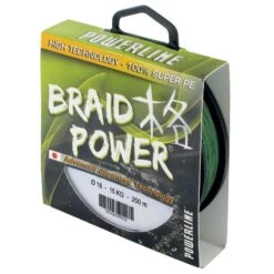 TRESSE POWERLINE BRAID POWER - VERT - 250M