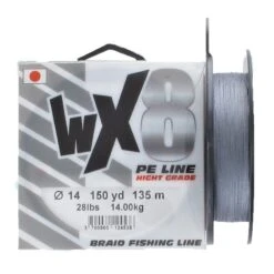 TRESSE POWERLINE WX8 GRISE - 135M