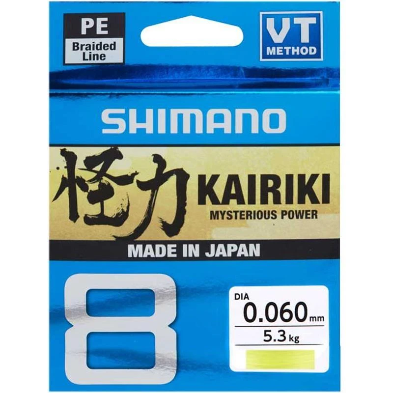 TRESSE SHIMANO KAIRIKI SX8 JAUNE - 150M