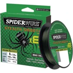 TRESSE SPIDERWIRE STEALTH SMOOTH 8 MOSS - VERT - 150M