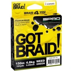 TRESSE SPRO GOT BRAID JAUNE - 150M